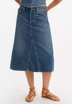 Джинсовая юбка DECON SKIRT Levi's, темно-синий