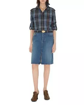 Джинсовая юбка Denise Burberry, синий