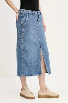 Джинсовая юбка Dickies, темно-синий