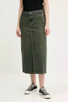 Джинсовая юбка Dickies, зеленый