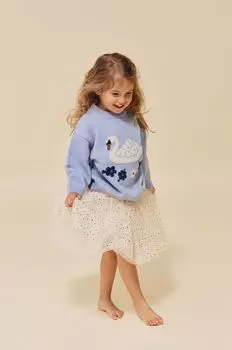 Джинсовая юбка для девочки Konges Sljd, оранжевый