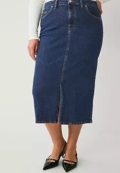 Джинсовая юбка Ellos Plus collection, темно-синий