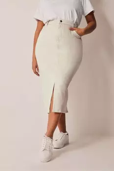 Джинсовая юбка Evans, белый