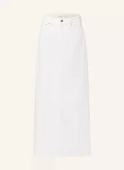 Джинсовая юбка Gina Tricot, белый