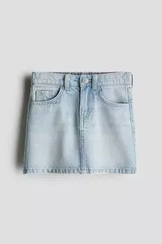 Джинсовая юбка H&M, голубой