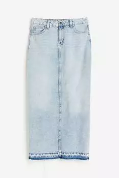 Джинсовая юбка H&M Maxi, синий