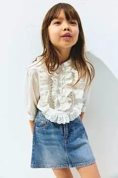 Джинсовая юбка H&M, синий