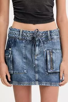 Джинсовая юбка HARRINGTON Guess Originals, синий