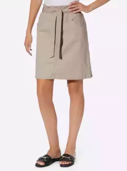 Джинсовая юбка Heine, бежевый