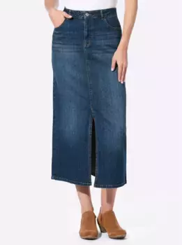 Джинсовая юбка Heine, синий