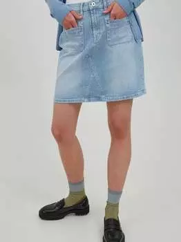 Джинсовая юбка himiffe Ichi, синий