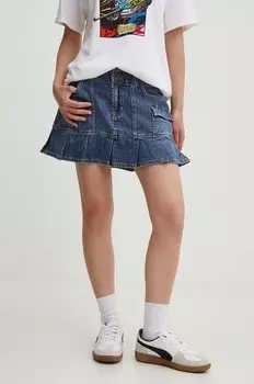 Джинсовая юбка Hollister Co., синий