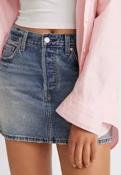 Джинсовая юбка ICON SKIRT Levi's, светло-голубой деним