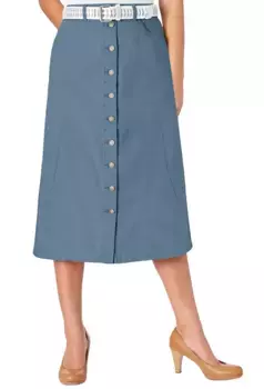 Джинсовая юбка Inspirations Inspirationen, цвет Blue-Bleached