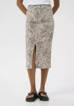 Джинсовая юбка KALISA Kaffe, бежевый