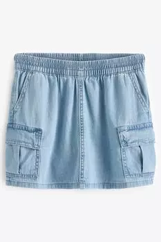 Джинсовая юбка-карго (4-13 лет) Gap, синий