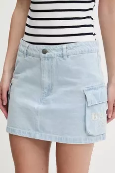 Джинсовая юбка Karl Kani, синий