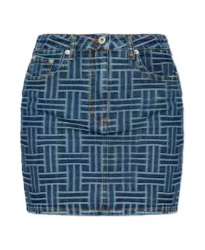 Джинсовая юбка Kenzo, синий
