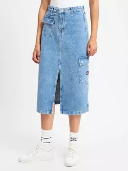 Джинсовая юбка клэр Tommy Jeans, серый