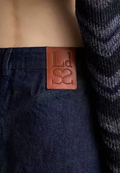 Джинсовая юбка LACE UP SKIRT Ludovic de Saint Sernin, темно-синий