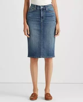 Джинсовая юбка Lauren Ralph Lauren, мульти
