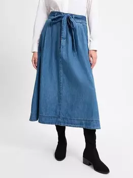 Джинсовая юбка Lauren Ralph Lauren, серый