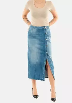 Джинсовая юбка Le Temps Des Cerises, синий