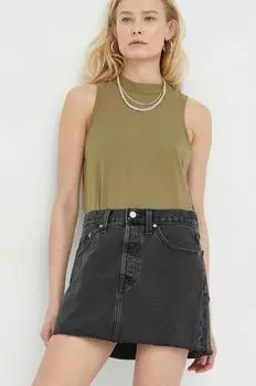 Джинсовая юбка Levi's, черный