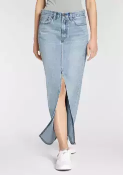 Джинсовая юбка Levi's "Юбка-колонна до щиколотки", цвет Please Hold