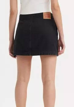 Джинсовая юбка Levi's, открытый разум Wrap Skirt
