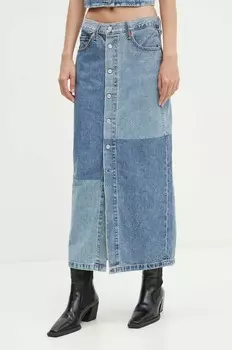 Джинсовая юбка Levi's, синий
