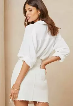 Джинсовая юбка Lipsy, кремовый