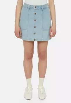 Джинсовая юбка MADISON Dickies, цвет vintage aged blue