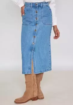 Джинсовая юбка Maison 123, серый