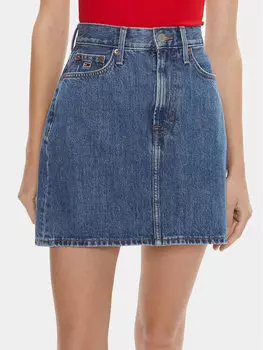 Джинсовая юбка маме впору Tommy Jeans, синий