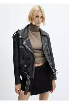 Джинсовая юбка Mango, черный