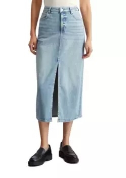 Джинсовая юбка Marc O'Polo "из органического хлопка стрейч", синий