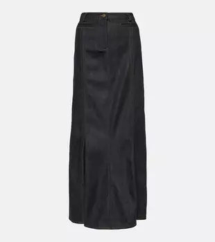 Джинсовая юбка макси Alis Aya Muse, синий