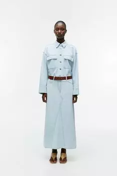 Джинсовая юбка макси Arket, синий