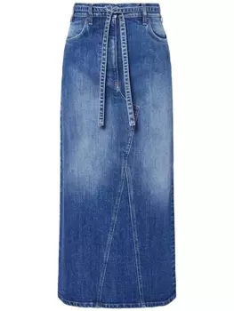 Джинсовая юбка макси Dean Altuzarra, синий