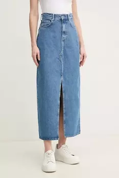 Джинсовая юбка макси MAXI SKIRT HW Pepe Jeans, синий