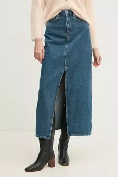 Джинсовая юбка макси MAXI SKIRT HW Pepe Jeans, синий