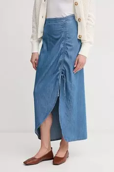 Джинсовая юбка макси MAXI SKIRT HW SUNSET Pepe Jeans, синий