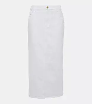 Джинсовая юбка макси sera Tove, белый