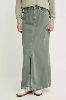 Джинсовая юбка MAXI SKIRT HW CLR Pepe Jeans, зеленый