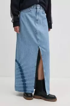 Джинсовая юбка MAXI SKIRT HW TIE DYE Pepe Jeans, синий