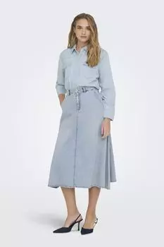 Джинсовая юбка макси свободного кроя Only, синий