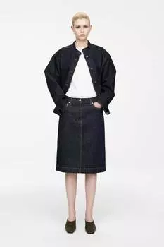 Джинсовая юбка миди Arket, синий