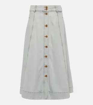 Джинсовая юбка миди august Zimmermann, синий