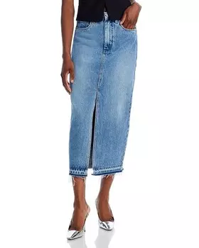 Джинсовая юбка миди BLANKNYC, синий